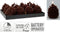 Ledkaars dennenappel 13 cm kerstversiering