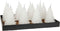 Ledkaars kerstboom 17 cm wit kerstversiering