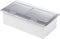LEDmaxx 105627 2-voudig Vloerinbouw-contactdoos Met Cat5-bus, Kinderbeveiliging Aluminium
