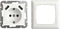 LEDmaxx 106648 1-voudig Stopcontact (onderbouw) Met USB, Kinderbeveiliging Wit