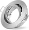 Ledmaxx Inbouwspot rond geborsteld ijzer kantelbaar bajonetsluiting voor GU10 | zaagmaat 68mm | GU10 | Max 1x50W exclusief