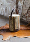 LEDR Wood Light - Ash Wood M Leather edition Boomstam lamp