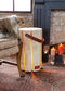 LEDR Wood Light - Cherry Wood M Leather edition Boomstam lamp