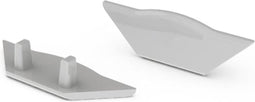 LEDsON abs-afsluitdop voor led-profiel alu-corner - zonder kabeldoorvoer - grijs