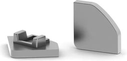 LEDsON ALUMINIUM AFSLUITDOP VOOR LED-PROFIEL ALU-45 - ZONDER KABELDOORVOER - ZILVER