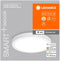 LEDVANCE Armatuur: voor plafond, SMART SURFACE DOWNLIGHT TW / 22 W, 22-…24- V, stralingshoek: 11-, Tunable White, 3-65- K, body materiaal: aluminum, IP2-