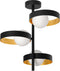 LEDVANCE DECOR Memphis plafondlamp, zwart/goud, G9