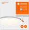 LEDVANCE Downlight LED: voor plafond, RECESS SLIM DOWNLIGHT / 22 W, 22-…24- V, stralingshoek: 11-, Kaltweiß, 65- K, body materiaal: polyprophylene (pp)/polyamid, IP2-