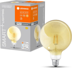 LEDVANCE Klassieke globe vorm met gloeidraad met WiFi technologie, 6W, Warm wit, E27, Set van 1