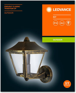 LEDVANCE LED Muur en plafondlamp, verlichting voor buitentoepassingen, basis E27, Endura Classic Trade Up