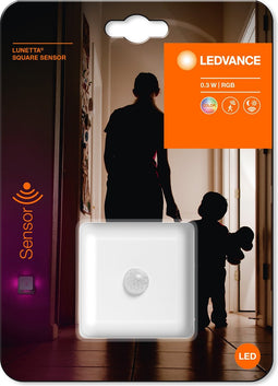 LEDVANCE LUNETTA SQUARE nachtlampje met bewegingssensor, -,3W