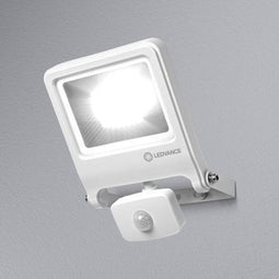 LEDVANCE Schijnwerper LED: voor muur, ENDURA FLOOD Sensor Warm wit / 3- W, 22-…24- V, stralingshoek: 12-, Warm wit, 3- K, body materiaal: aluminum, IP44