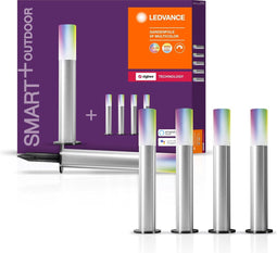 LEDVANCE Slim tuinarmatuur LED: voor grond, SMART+ Gardenpole Multicolour / 8,5- W, 22-…24- V, RGBW, 2-65- K, body materiaal: aluminum, IP65