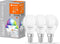 LEDVANCE Slimme LED lamp met WiFi technologie, E14-basis matte optiek ,RGBW-kleuren veranderbaar, lichtkleur veranderbaar (27-K-65-K), 47- Lumen, substituut voor 4-W-verlichtingsmiddel, 3-Pak