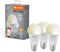LEDVANCE Slimme LED lamp met WiFi technologie, E27-basis matte optiek ,Warm wit (27-K), 8-6 Lumen, substituut voor 6-W-verlichtingsmiddel slim dimbaar, 3-Pak