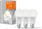 LEDVANCE Slimme LED lamp met WiFi technologie, E27-basis matte optiek ,Warm wit (27-K), 1-55 Lumen, substituut voor 75W-verlichtingsmiddel slim dimbaar, 3-Pak