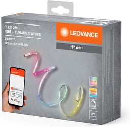 LEDVANCE Slimme LED strip LED: voor alle oppervlakken, SMART+ FLEX MULTICOLOR / 8,5- W, 22-…24- V, stralingshoek: 11-, RGBTW, 2- … 65- K, body materiaal: silicone, IP2-
