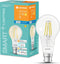 LEDVANCE SMART LED-lamp met Bluetooth-technologie, Base B22D, Dimbaar, Warm Wit (27--K), Vervangt gloeilamp met 6-W, bestuurbaar met Google, Alexa en Apple HomeKit, Smart + BT Filament DIM, 1ER PACK