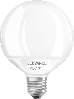 LEDVANCE SMART LED-lamp met wifi-technologie, socket E27, dimbaar, RGB-kleuren en lichtkleurige veranderbare, globe vorm, mat, vervanging voor conventionele 1-W gloeilampen, controleerbaar met Alexa, Google & app