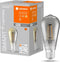 LEDVANCE SMART LED-lamp met wifi-technologie, socket E27, dimbaar, warm wit (25-K), edisonform, helder filament in het rookglas, vervanging voor conventionele 44W-peren, beheersbaar met Alexa, Google & App