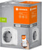 LEDVANCE SMART+ Schakelbare stekkerdoos voor wifi, met vermogensmeting, compatibel met Google en Alexa Voice Control, bediening via afstandsbediening mogelijk, 1-pack