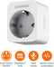 LEDVANCE SMART+ Schakelbare stekkerdoos voor wifi, met vermogensmeting, compatibel met Google en Alexa Voice Control, bediening via afstandsbediening mogelijk, 1-pack