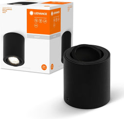 LEDVANCE Spot Surface Ronde plafondspot, zwart GU1-