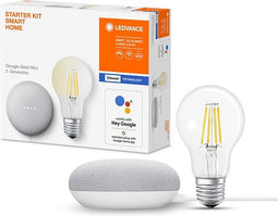 LEDVANCE STARTER KIT SMART HOME GOOGLE NEST + CLASSIC A6- FIL DIM E27 BT