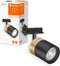 LEDVANCE TRACKLIGHT railsysteem armatuurkop, goud/zwart
