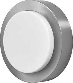 LEDVANCE Wand- en plafondarmatuur LED: voor muur, ENDURA STYLE DISC / 8 W, 22-…24- V, Warm White, 3- K, body materiaal: stainless steel, IP44