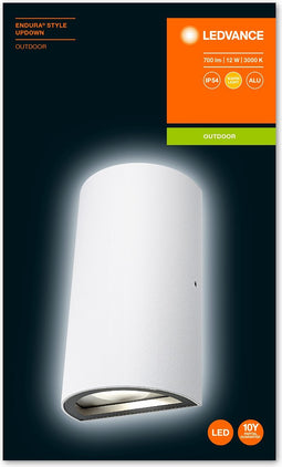 LEDVANCE Wand- en plafondarmatuur LED: voor muur, ENDURA STYLE UPDOWN / 11,5- W, 22-…24- V, stralingshoek: 11-, Warm wit, 3- K, body materiaal: aluminum, IP44