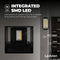 Ledvion - SMART LED Wandlamp Nevada, RGBWW, IP54, Zwart, Binnen/Buiten, Buitenlamp, Tuinverlichting