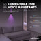Ledvion - SMART LED Wandlamp Nevada, RGBWW, IP54, Zwart, Binnen/Buiten, Buitenlamp, Tuinverlichting