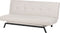 LEEDS - Slaapbank 3-zits - Wit - Polyester