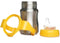 Leerbeker - THERMOBABY - Roestvrij staal - 180 ml - Mango geel - Ergonomisch en lekvrij