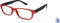 Leesbril +2.00 Feeling rood-zwart