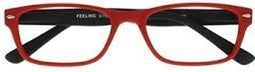 Leesbril +3.00 Feeling rood-zwart