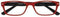 Leesbril +3.00 Feeling rood-zwart