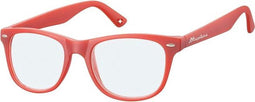 Leesbril Montana blue light filter +1.00 dpt rood