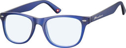 Leesbril Montana blue light filter +3.50 dpt blauw