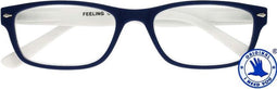 Leesbril X +2.50 Feeling Blauw-Wit