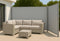Hortensus Dubbel Aluminium Windscherm 6 m x 1,8 m – Grijs