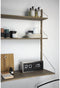 LEFF amsterdam - Brick - Staal/Zwart Wandklok - Staande klok