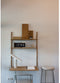 LEFF amsterdam - Brick - Staal/Zwart Wandklok - Staande klok