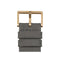 LEFF amsterdam - D38 - Horloge - Cordura - Goud/Grijs - Ø 38mm