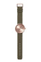 LEFF amsterdam - D38 - Horloge - Cordura - Rosé/Groen - Ø 38mm