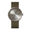 LEFF amsterdam - D38 - Horloge - Cordura - Staal/Groen - Ø 38mm