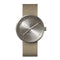 LEFF amsterdam - D38 - Horloge - Cordura - Staal/Zandkleurig - Ø 38mm