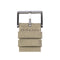 LEFF amsterdam - D38 - Horloge - Cordura - Staal/Zandkleurig - Ø 38mm