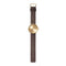 LEFF amsterdam - D38 - Horloge - Leer - Goud/Bruin - Ø 38mm